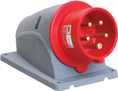 Вилка стационарная ССИ-515 16А-6ч/200/346-240/415В 3Р+РЕ+N IP44 MAGNUM IEK