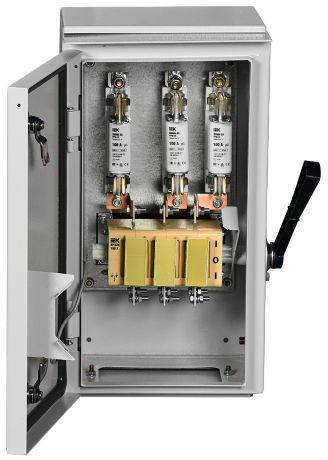 Ящик с рубильником и предохранителями ЯРП-100А (на два направления) У1 IP54 IEK