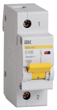 Выключатель автоматический ВА47-100 1Р 100А 10кА С IEK