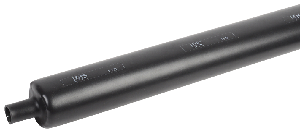 Трубка термоусаживаемая СТТК 140/42 3:1 черная с клеем (1м/упак) IEK