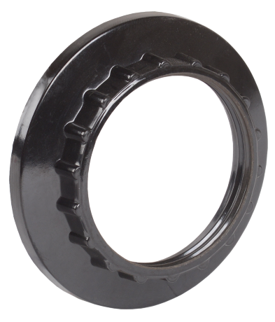 Кольцо абажурное КП27-К01 к патрону Е27 бакелит черный (индивидуальный пакет) IEK