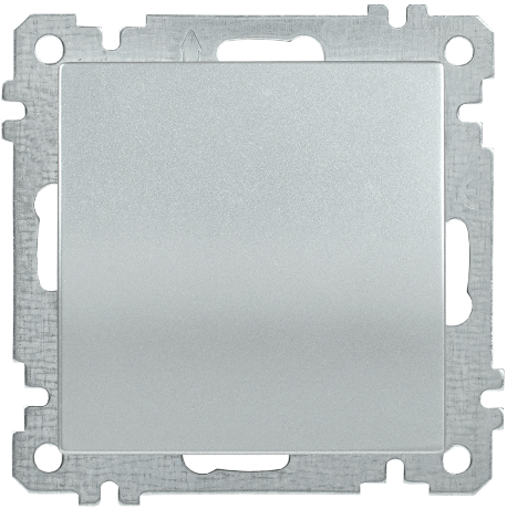 Выключатель 1-клавишный ВС10-1-0-Б 10А BOLERO серебряный IEK