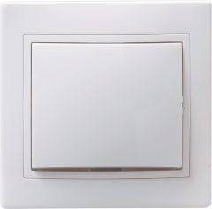 Выключатель 1-клавишный ВС10-1-0-КБ 10А керамика КВАРТА белый IEK