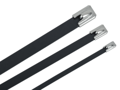 Хомут стальной ХСт 4,6х300мм с полимерным покрытием (100шт/упак) IEK