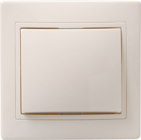 Выключатель 1-клавишный ВС10-1-0-Км 10А керамика КВАРТА кремовый IEK