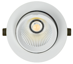 LIGHTING PRO Светильник светодиодный коленчатый ДВО 1822 35Вт 4000К IP20 круг белый IEK