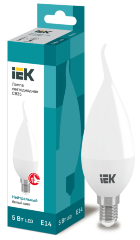 Лампа светодиодная CB35 свеча на ветру 5Вт 230В 4000К E14 IEK