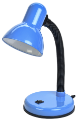 LIGHTING Светильник настольный 1002 на подставке Е27 синий IEK