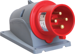 Вилка стационарная ССИ-524 32А-6ч/380-415В 3Р+РЕ IP44 MAGNUM IEK