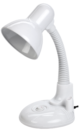 LIGHTING Светильник настольный 1005 с кармашком Е27 белый IEK