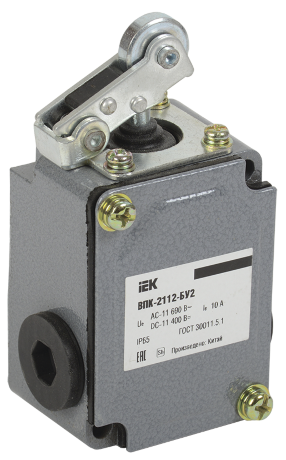 Выключатель концевой ВПК-2112-БУ2 рычаг с роликом IP65 IEK