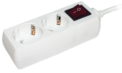 Удлинитель У02К-выкл. 2 места 2P+PE/5м 3х1мм2 16А/250В IEK