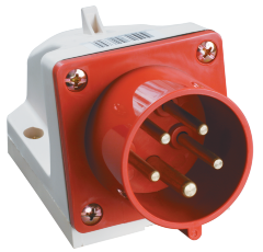 Вилка стационарная ССИ-525 3Р+РЕ+N 32А 380-415В IP44 IEK