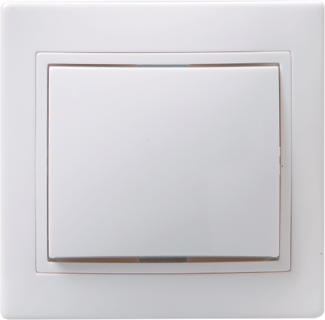 Выключатель 1-клавишный кнопочный звонок ВСк10-1-0-КБ 10А КВАРТА белый IEK