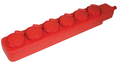 Удлинитель У06В 6 мест с защитными крышками IP44 2P+PE/5м 3х1мм2 16А/250В IEK