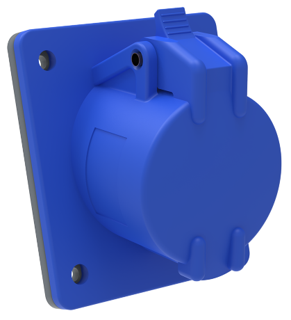 Розетка встраиваемая ССИ-413 16А-6ч/200-250В 2Р+PЕ IP44 MAGNUM IEK