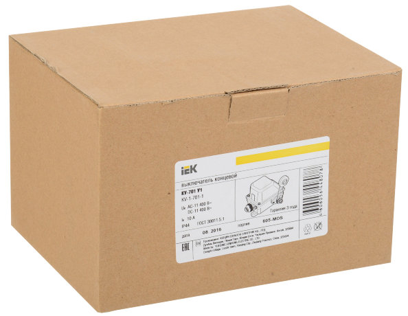 Выключатель концевой КУ-701 У1 рычаг с роликом 10А IP44 2 эл. цепи IEK