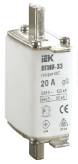 Плавкая вставка предохранителя ППНИ-33 габарит 00С 20А IEK