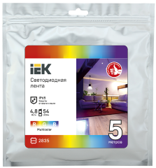 Лента светодиодная 5м LSR-2835RGB54-4,8-IP65-12В IEK