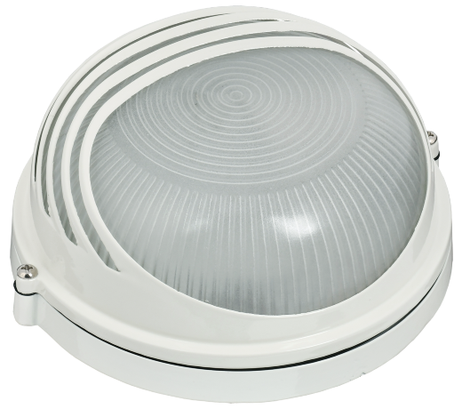 Светильник НПП1307 круг ресничка 60Вт IP54 белый IEK