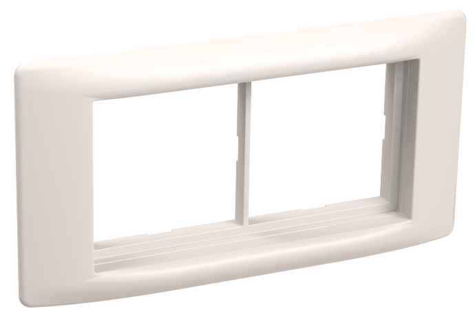 Рамка и суппорт для кабель-канала ПРАЙМЕР на 4 модуля 60мм белые IEK