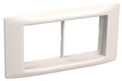 Рамка и суппорт для кабель-канала ПРАЙМЕР на 4 модуля 60мм белые IEK