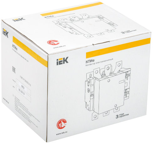 Контактор КТИе-5250 250А 230В/АС3 IEK