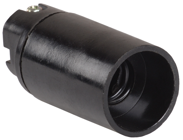 Патрон подвесной Пкб14-04-К01 карболитовый Е14 черный (50шт) (стикер на изделии) IEK