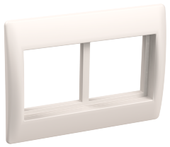 Рамка и суппорт для кабель-канала ПРАЙМЕР на 4 модуля 75мм белые IEK