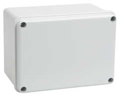 Коробка распаячная КМ41261 для открытой проводки 150х110х85мм IP44 (RAL 7035, гладкие стенки) IEK