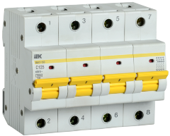 Выключатель автоматический ВА47-150 4Р 125А 15кА C IEK