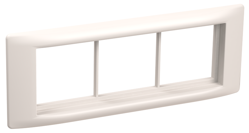 Рамка и суппорт для кабель-канала ПРАЙМЕР на 6 модулей 60мм белые IEK