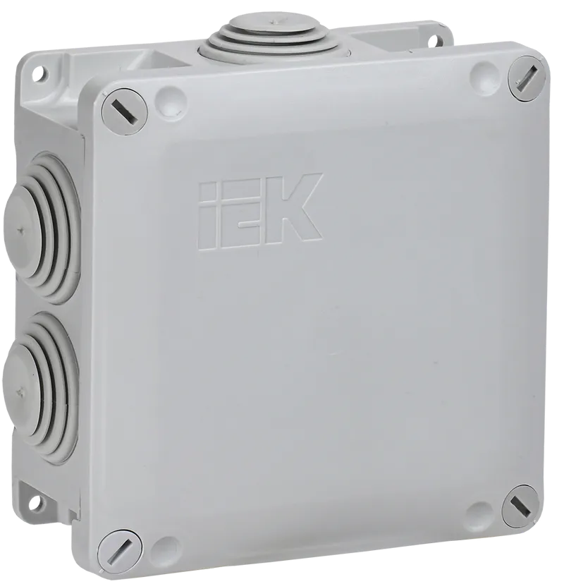 Коробка распаячная КМ для открытой проводки с крышкой на винтах ...