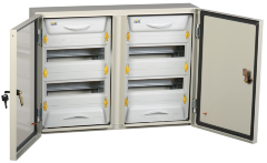 Корпус металлический распределительный ЩРн-2x24з-1 У2 IP54 PRO IEK