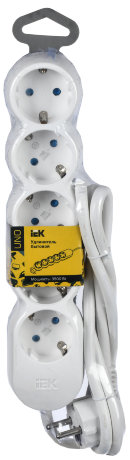 Удлинитель У05 5 мест 2P+PE/1,5м 3х1,5мм2 16А/250В UNO IEK