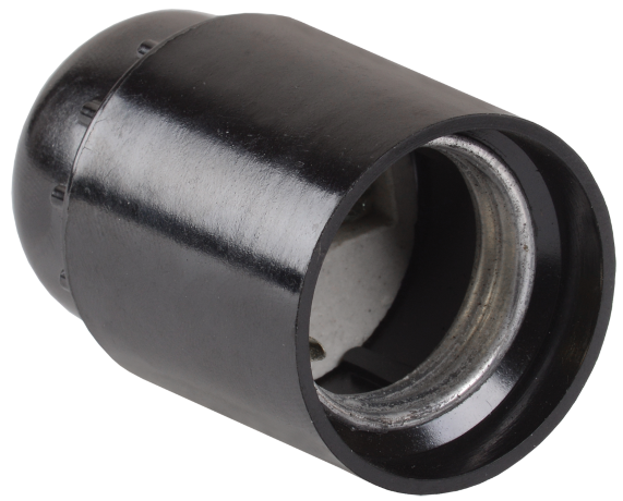 Патрон подвесной Пкб27-04-К01 карболитовый Е27 черный (индивидуальный пакет) IEK