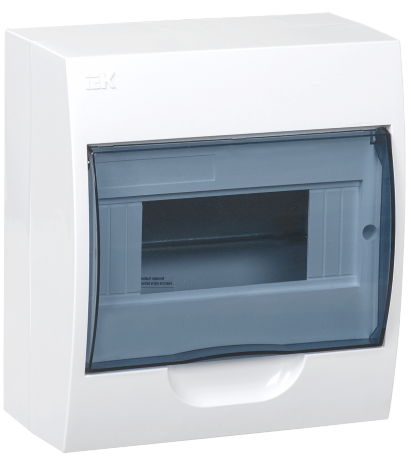 Бокс ЩРН-П-8 модулей навесной пластик IP41 IEK