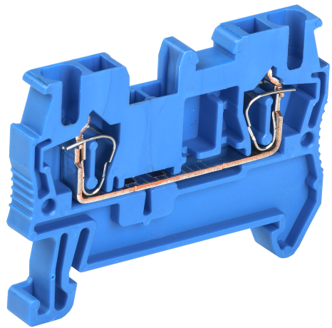 Клемма пружинная КПИ 2в-2,5 31А синяя IEK