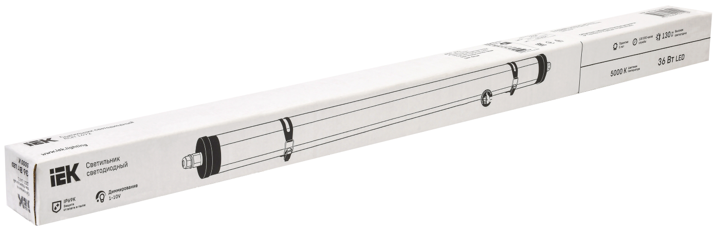 Светильник ДСП 1472 36Вт 5000К IP69 пластик PMMA IEK