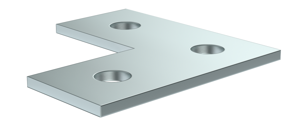 Пластина соединительная L-образная для STRUT-профиля HDZ IEK