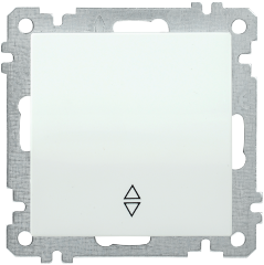 Выключатель 1-клавишный проходной ВС10-1-2-Б 10А BOLERO белый IEK