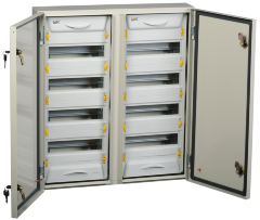 Корпус металлический распределительный ЩРн-2x48з-1 У2 IP54 PRO IEK