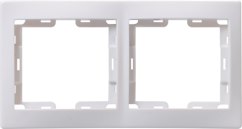 Рамка 2-местная горизонтальная РГ-2-КБ КВАРТА белый IEK