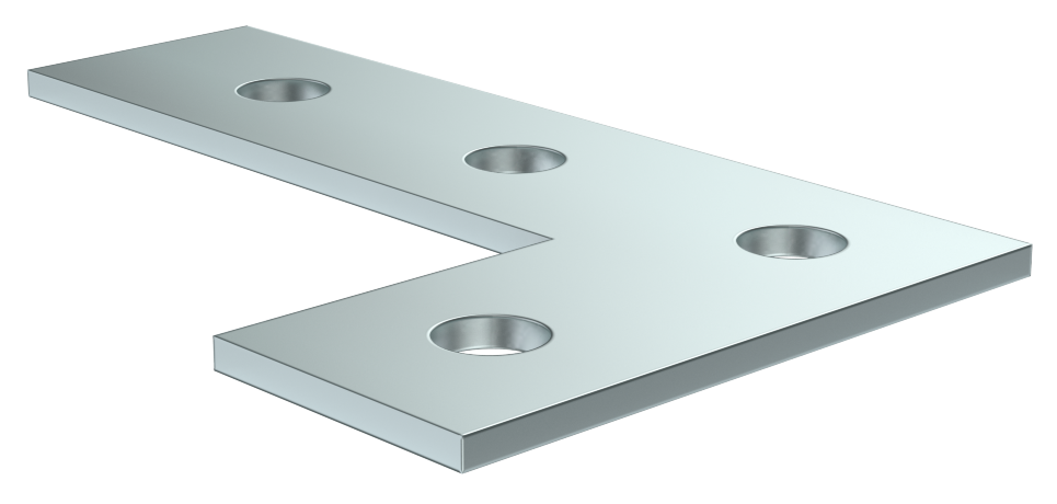 Пластина соединительная L-образная удлиненная для STRUT-профиля HDZ IEK