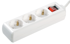 Удлинитель У03К-выкл. 3 места 2P+PE/1,5м 3х1мм2 16А/250В IEK