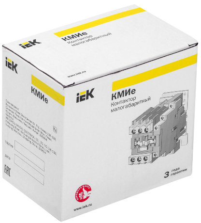 Контактор КМИе-34012 40А 230В/АС3 1НО;1НЗ IEK