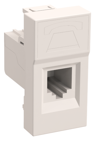 Розетка информационная РКИ-10-00-П RJ-45 UTP кат.5e (на 1 модуль) ПРАЙМЕР белая IEK