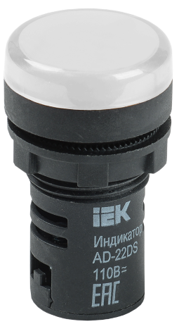 Лампа AD22DS(LED)матрица d=22мм белый 230В IEK