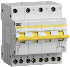 Выключатель-разъединитель трехпозиционный ВРТ-63 4P 32А IEK