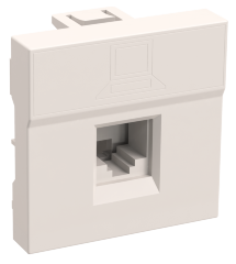 Розетка информационная РКИ-20-00-П RJ-45 UTP кат.5e (на 2 модуля) ПРАЙМЕР белая IEK
